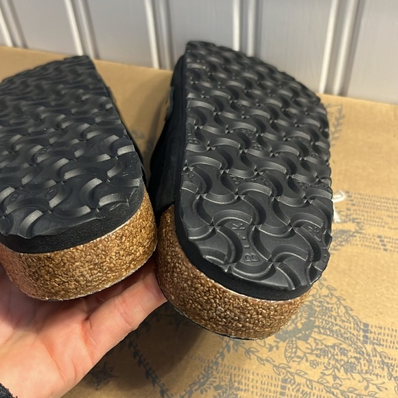 Birkenstock Kyoto Nubuck Leather Sandals Size 8 NEW - Picture 6 of 12